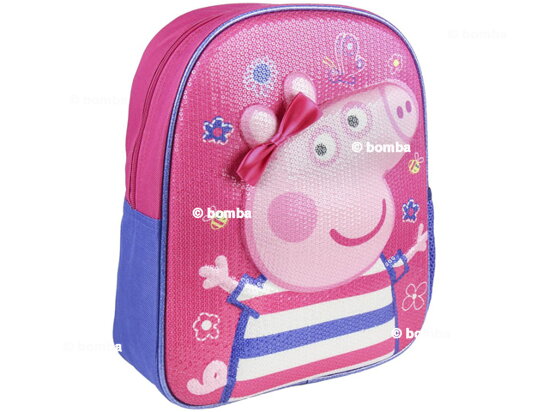 Dívčí 3D batoh Peppa Pig s mašlí