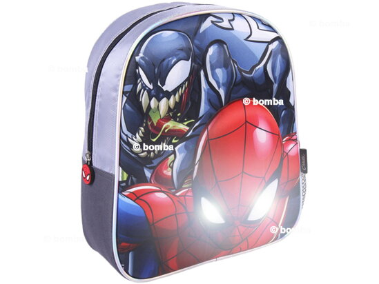 Dětský 3D batoh Spiderman s blikajícími očima