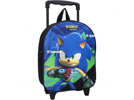Dětský 3D batoh na kolečkách Ježek Sonic