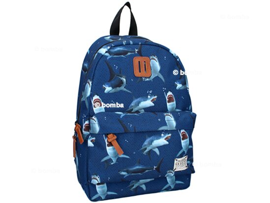 Modrý batoh Skooter žraloci