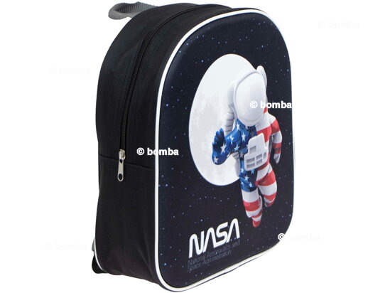 Černý 3D batoh NASA