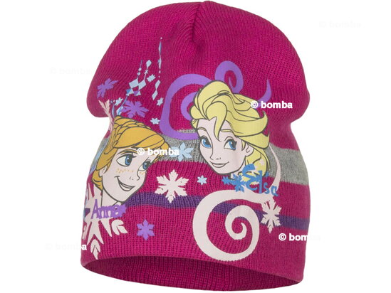 Cyklámenová čepice Frozen II - Anna a Elsa - 54
