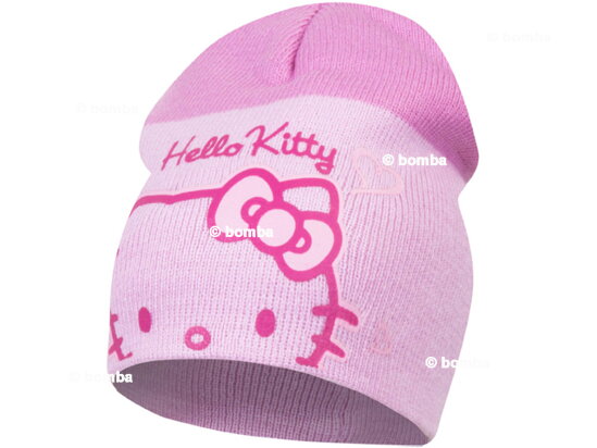 Dětská růžová čepice Hello Kitty - velikost 48