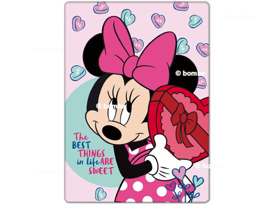 Dětská deka Minnie Mouse Hearts