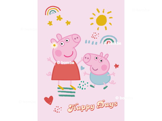 Růžová dětská deka Peppa Pig