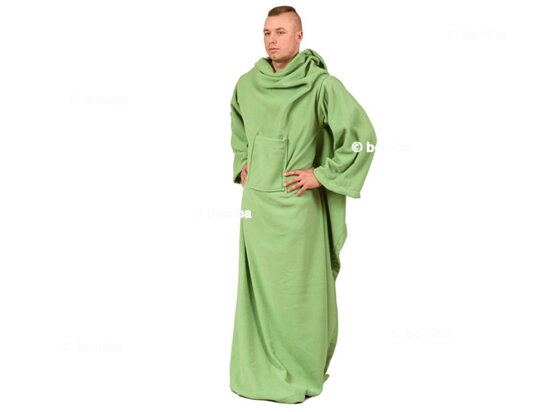 Hřejivá deka s rukávy - zelená