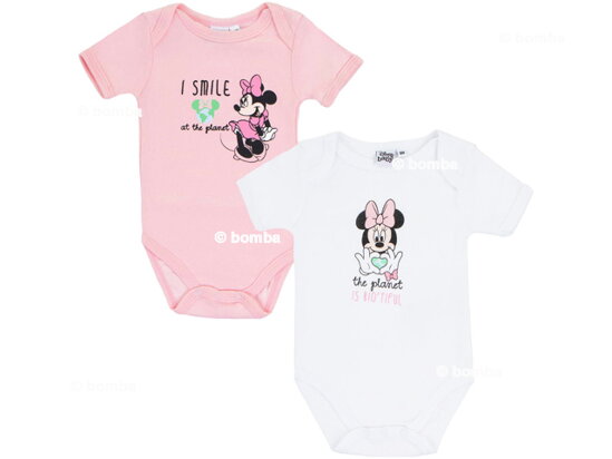 Kojenecké body Disney Minnie - 2 kusy, velikost 74