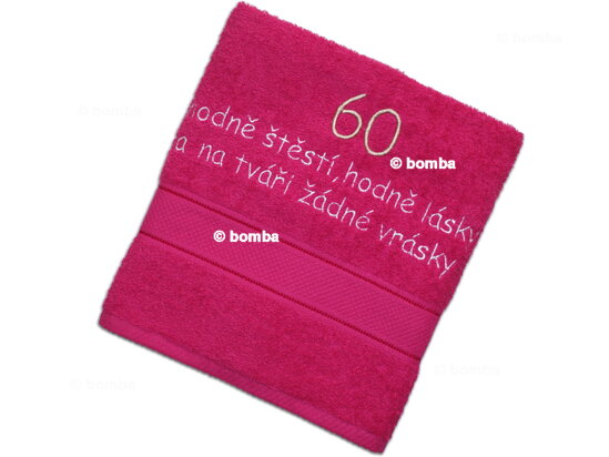 Osuška k 60-tce pro ženu