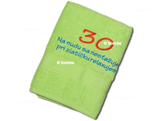 Osuška k 30-tce pro muže SK