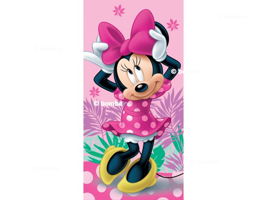 Dívčí osuška Minnie Mouse s mašlí