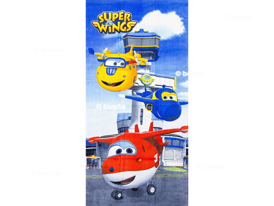 Dětská plážová osuška Super Wings Letiště