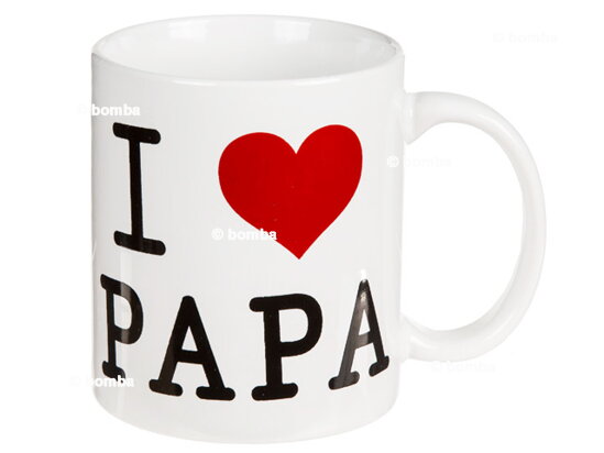 Keramický hrnek s nápisem I Love Papa