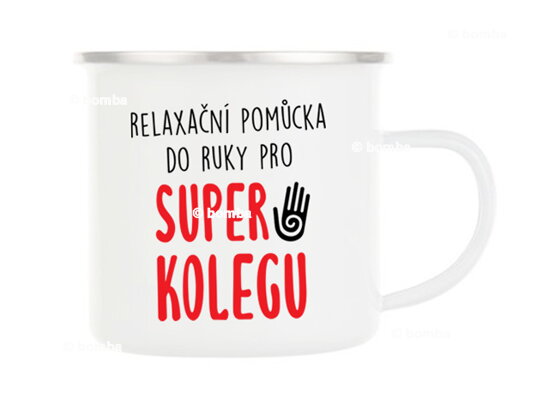 Plechový hrnek pro super kolegu