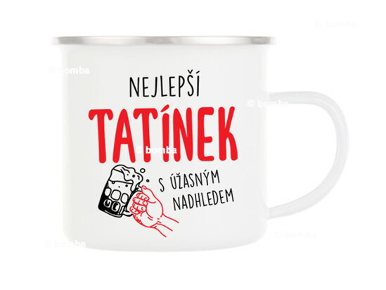 Plechový hrnek pro nejlepšího tatínka