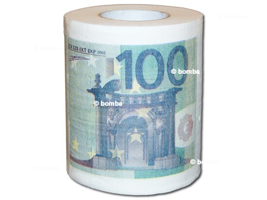 Toaletní papír 100 Eur