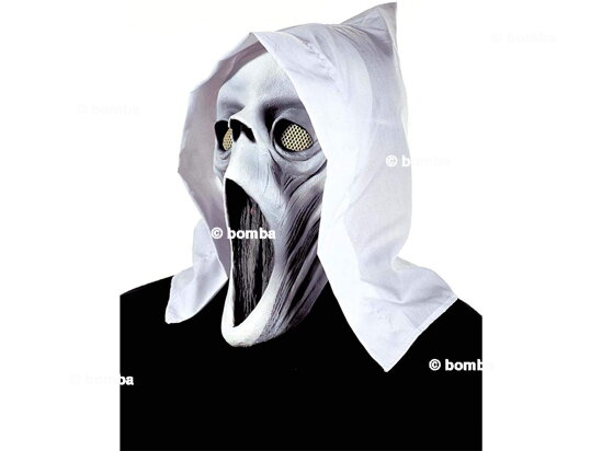 Maska Mozkomor svítící v bílém