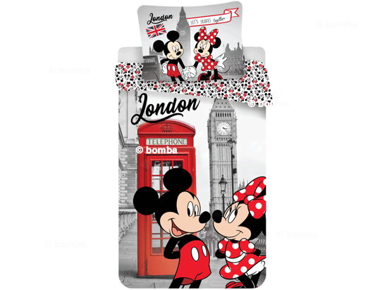 Ložní povlečení Minnie a Mickey v Londýně