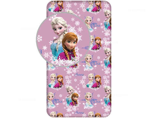 Napínací prostěradlo Frozen Anna a Elsa