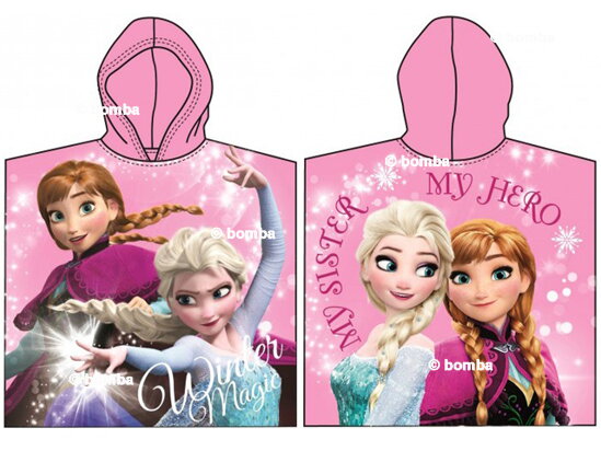 Dětské pončo Frozen - Anna a Elsa II