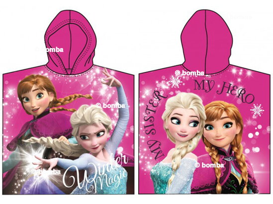 Dětské pončo Frozen - Anna a Elsa