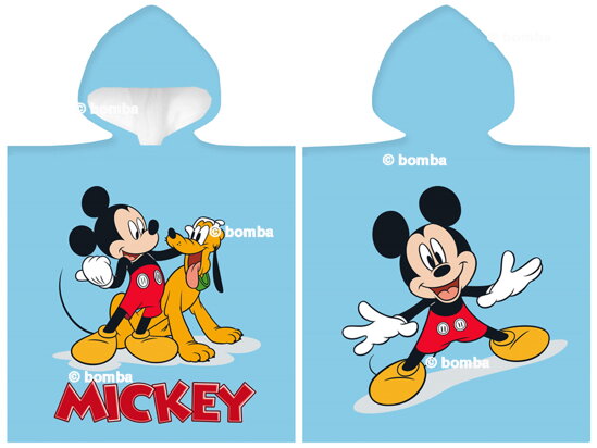 Modré dětské pončo Mickey Mouse