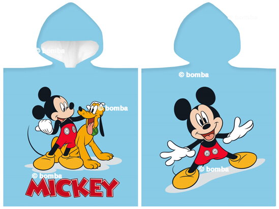 Modré dětské pončo Mickey Mouse