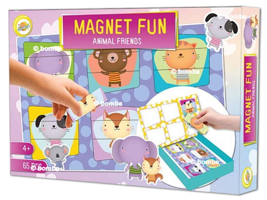 Magnetické puzzle pro děti Zvířátka - 65 dílků