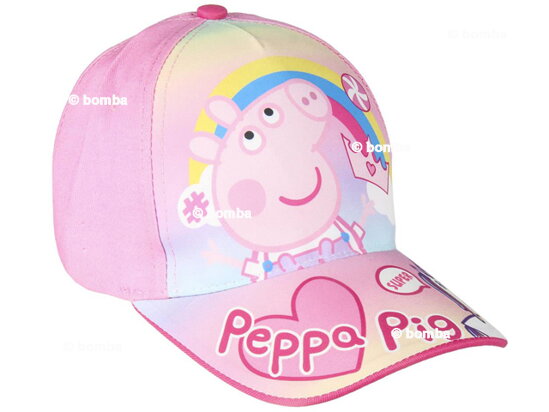 Růžová dětská kšiltovka Peppa Pig - velikost 51