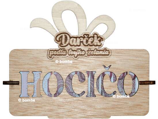 Tabulka na peníze - Hocičo SK