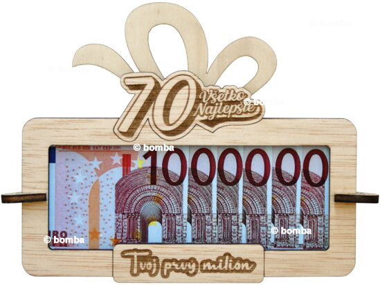 Tabulka na peníze Tvůj první milion k 70 SK