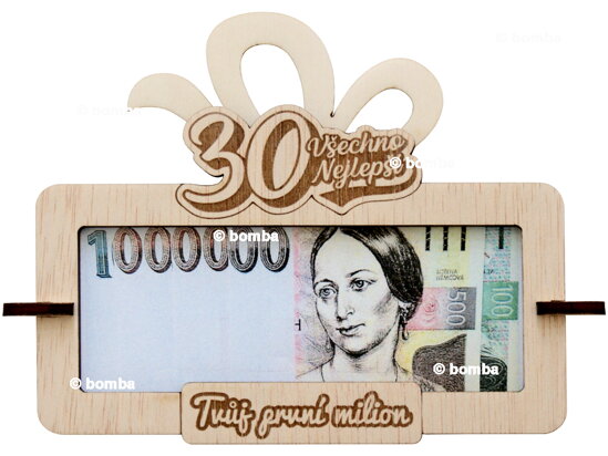 Tabulka na peníze Tvůj první milion k 30
