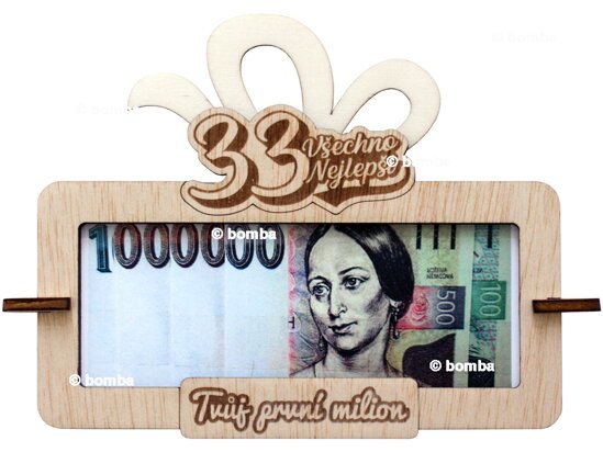 Tabulka na peníze Tvůj první milion k 33