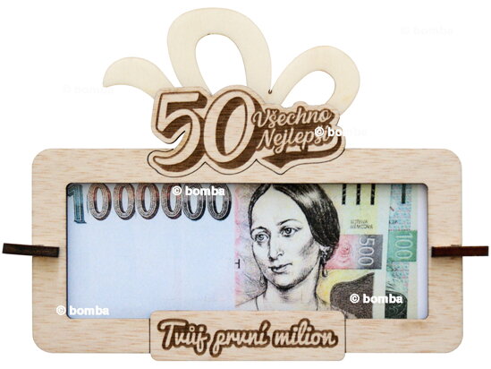Tabulka na peníze Tvůj první milion k 50
