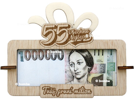 Tabulka na peníze Tvůj první milion k 55