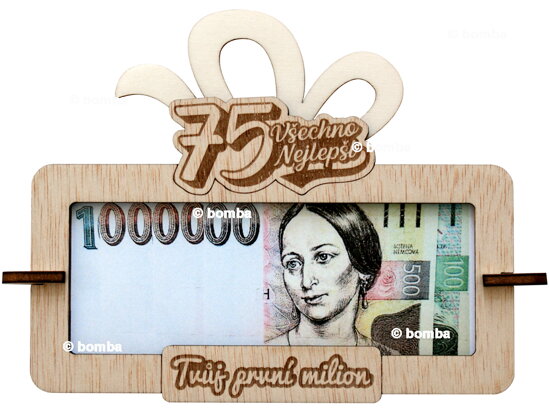 Tabulka na peníze Tvůj první milion k 75