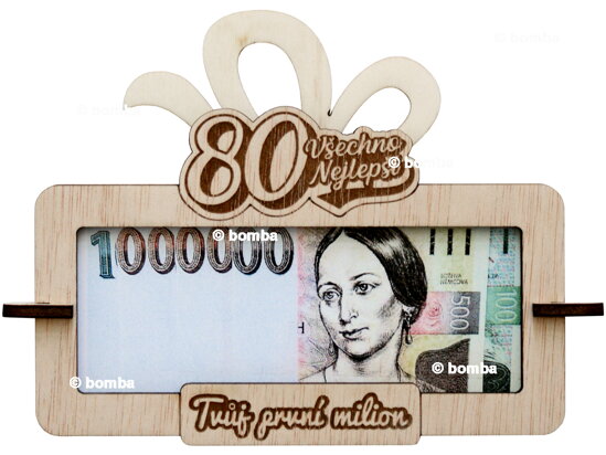 Tabulka na peníze Tvůj první milion k 80