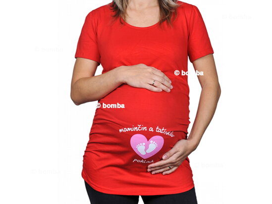 Těhotenské tričko Maminčin a tatínkův poklad