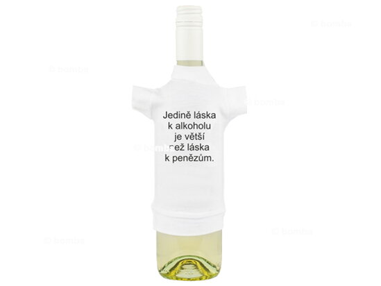 Tričko na láhev Láska k alkoholu