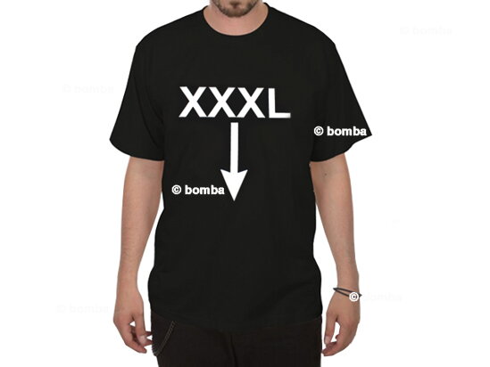 Tričko černé XXXL - velikost XL