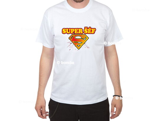 Tričko Super šéf - velikost XL