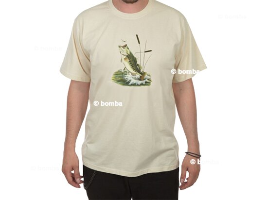 Rybářské tričko s rybou - velikost L
