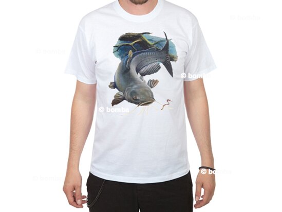 Rybářské tričko se sumcem - velikost XL