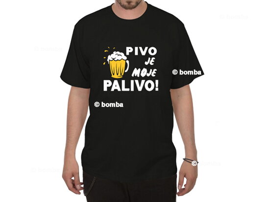 Tričko Pivo je moje palivo - velikost XL