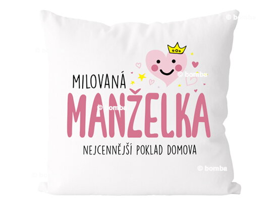 Polštář Milovaná manželka