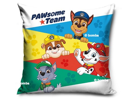 Barevný dětský polštář Paw Patrol Team