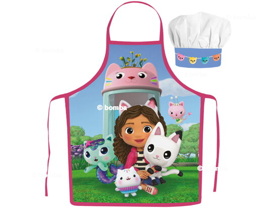 Dětská zástěra s čepicí Gabby's Dollhouse