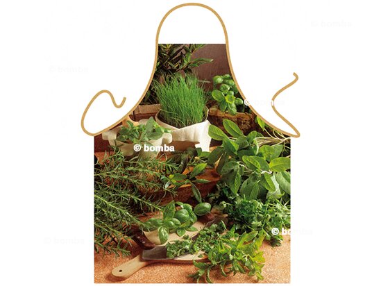 Kuchyňská zástěra s bylinkami