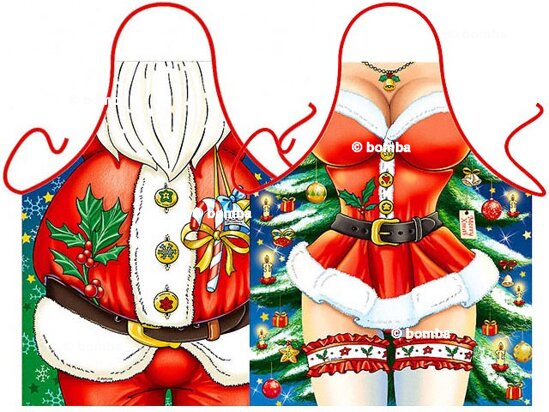 Zástěry Santa Claus a Sexy Santice