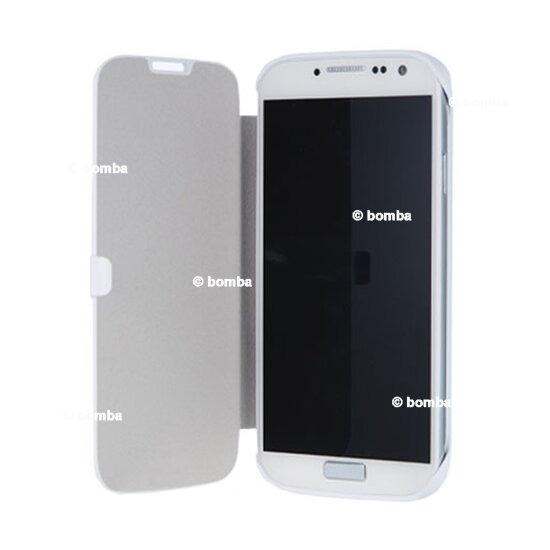 Kožené pouzdro Anymode na Galaxy S4, bílé