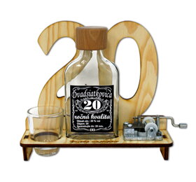 Značka na výročí 20 let s flašinetem SK
